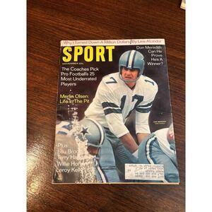 Vintage SPORT Magazine November 1968 Don Meredith Lew Alcindor Merlin Olsen